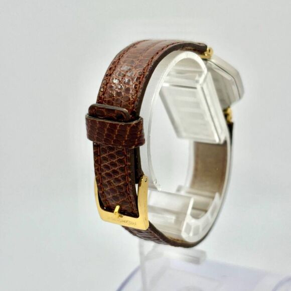 Yves Saint Laurent Vintage 90s Gold‑Tone Octagon Citizen Quartz Watch *WORKING* main image 9